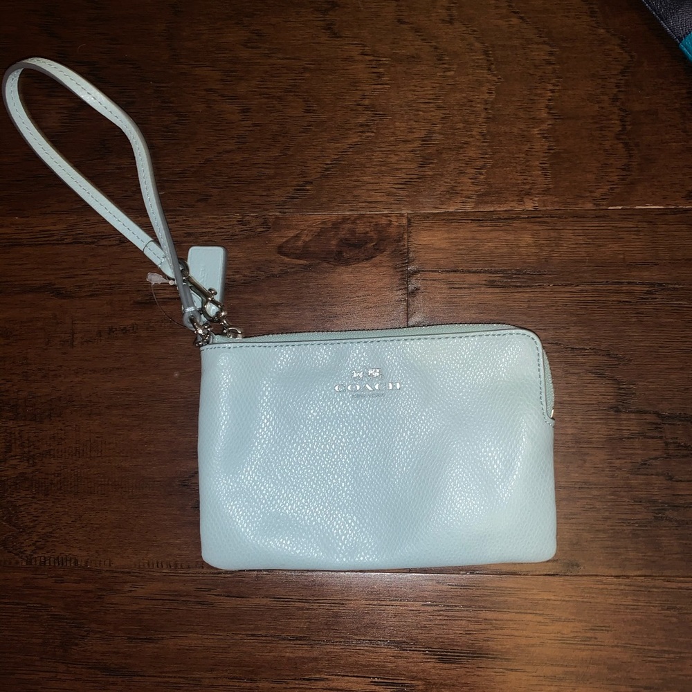 coach mini wristlet